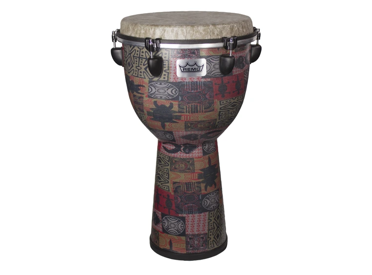 Remo DJ-6112-57- Apex Djembe Drum Red Kinte, 12" 