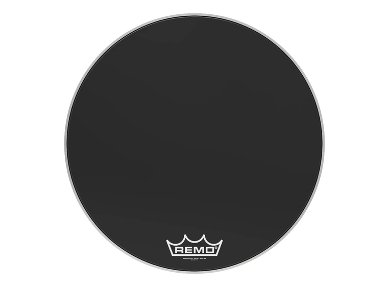Remo ES-1026-MP- Ambassador Ebony Crimplock Bass Drumhead, 26" 