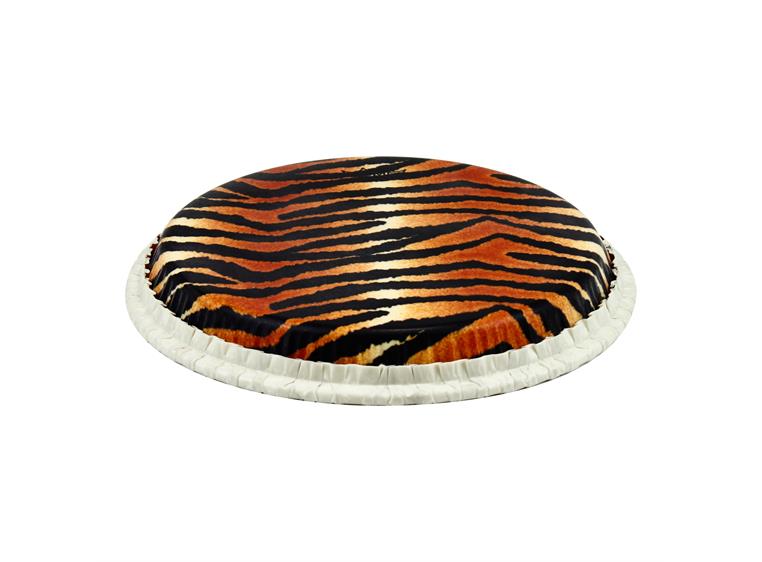 Remo M7-1300-S6-SD007 Tucked Skyndeep Congaskinn Tiger Stripe Graphic, 13"