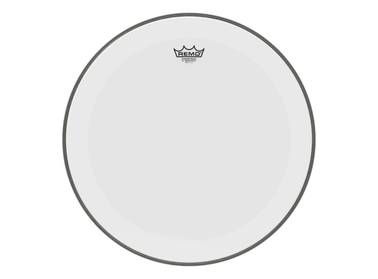 Remo P3-1220-C1- Powerstroke P3 Smooth White No Stripe, Bass Drumhead, 20" 