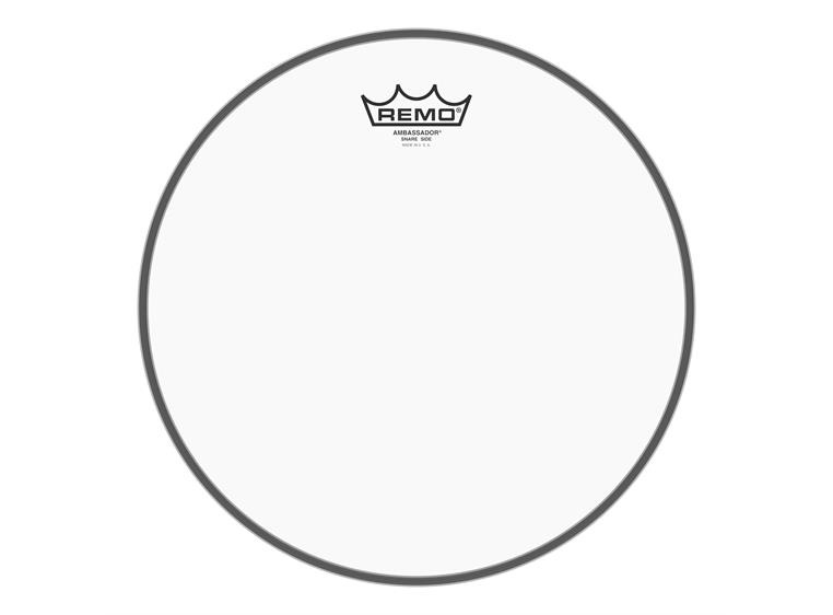Remo SA-0312-TD- Ambassador Clear Snare Side No Collar Drumhead, 12"
