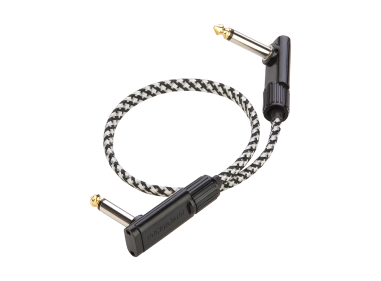 RockBoard Salt&Pepper Tweed Series Flat Patch Cable - 30 cm 