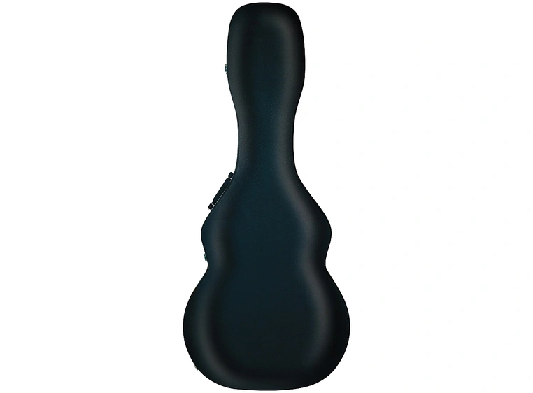 RockCase Jazz Guitar Hardshell Case (Jumbo), Arched Lid, Curved - Black 