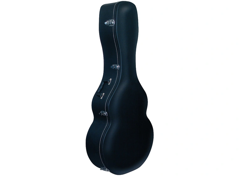 RockCase Jazz Guitar Hardshell Case (Jumbo), Arched Lid, Curved - Black 