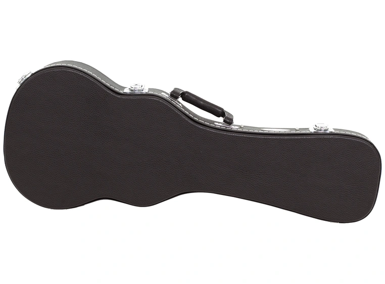 RockCase Ukulele Hardshell Case (Concert), Curved - Black 