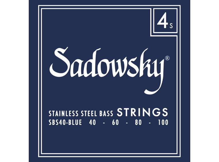 Sadowsky Blue Label Bass String Set (040-100) Stainless Steel - 4-String 