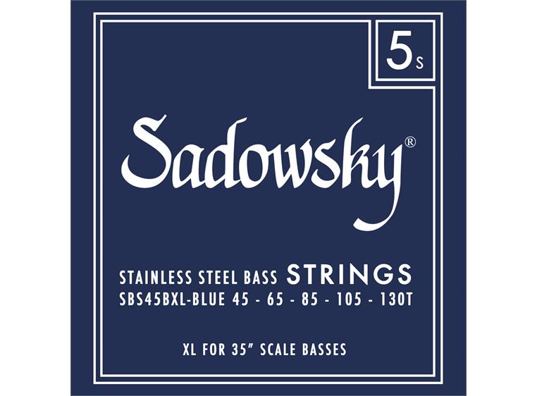 Sadowsky Blue Label Bass String Set (045-130) Taperwound, Extra Long, 5-Str