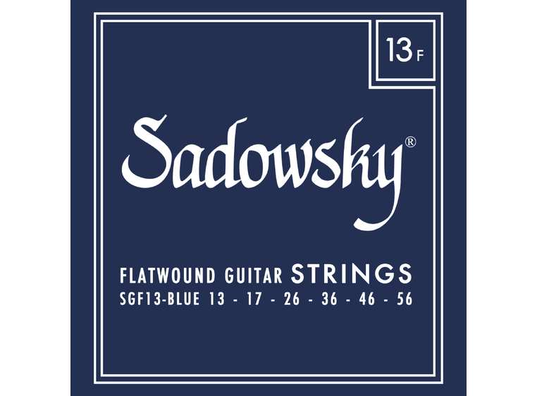 Sadowsky Blue Label Guitar String Set (013-056) Stainless Steel, Flatwound 