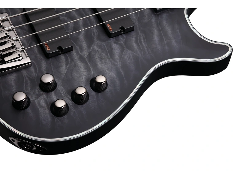 Schecter Hellraiser Extreme-4 See-Thru Black Satin (STBLS) 