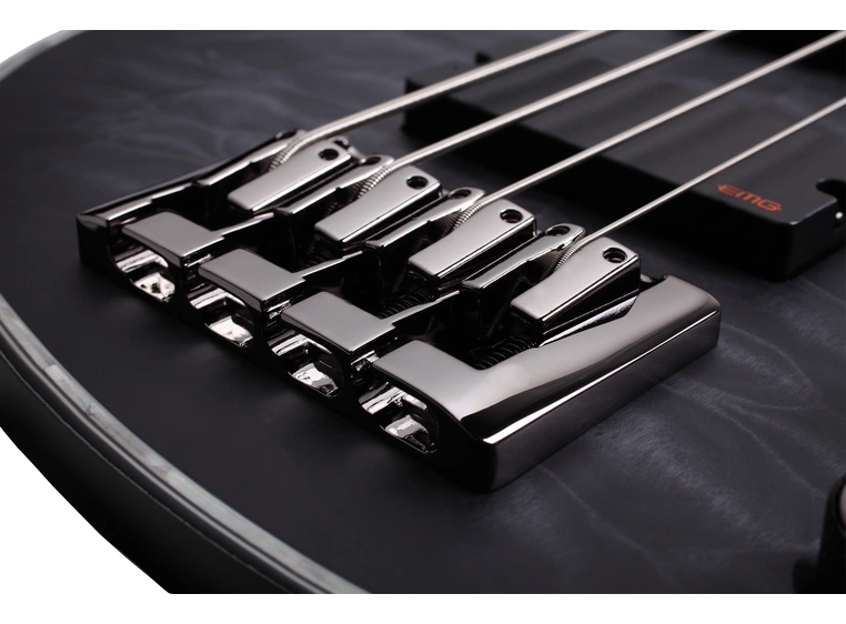 Schecter Hellraiser Extreme-4 See-Thru Black Satin (STBLS) 
