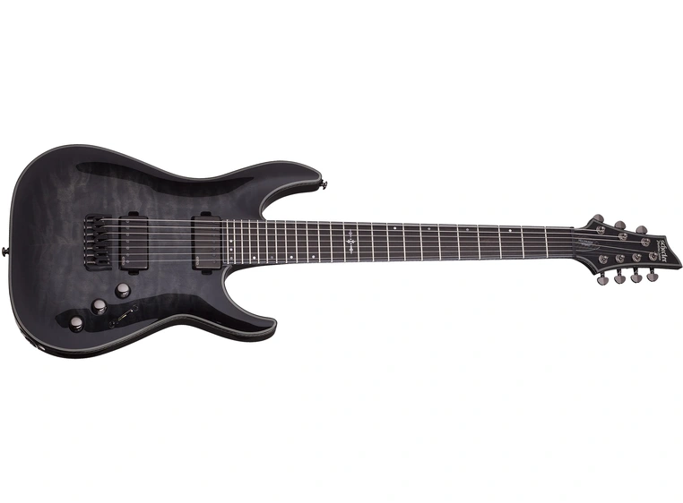 Schecter Hellraiser Hybrid C-7 Trans Black Burst (TBB) 