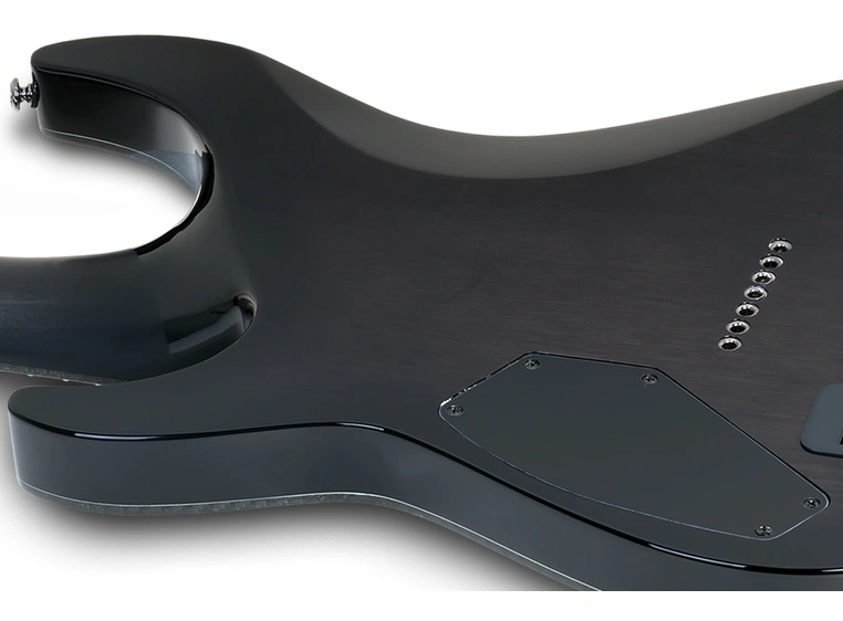 Schecter Hellraiser Hybrid C-7 Trans Black Burst (TBB) 