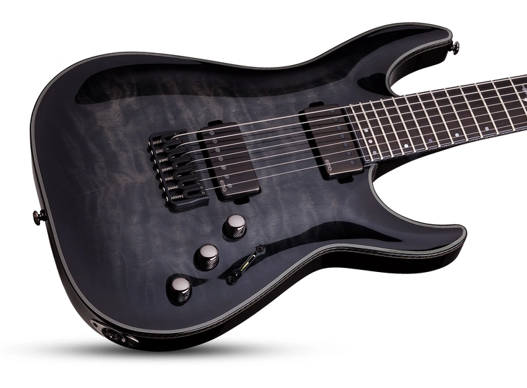 Schecter Hellraiser Hybrid C-7 Trans Black Burst (TBB) 