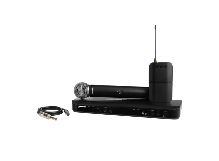 Shure BLX1288 combo med SM58 og WA302 (K3E) 606-630MHz 