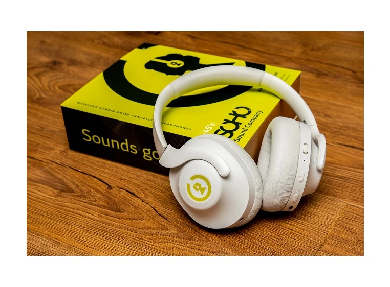 Soho 45's Hodetelefoner Hvit, støyreduserende 
