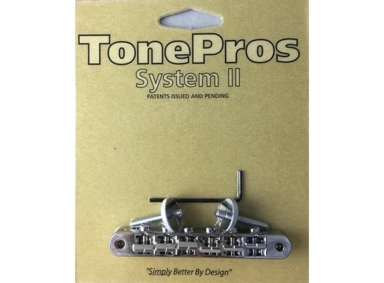 TonePros AVR2P C - Tune-O-Matic Bridge (Vintage ABR-1 Replacement) - Chrome 