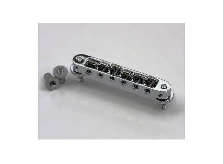 TonePros TP6R C - Standard Tune-O-Matic Bridge with Roller Saddles - Chrome 