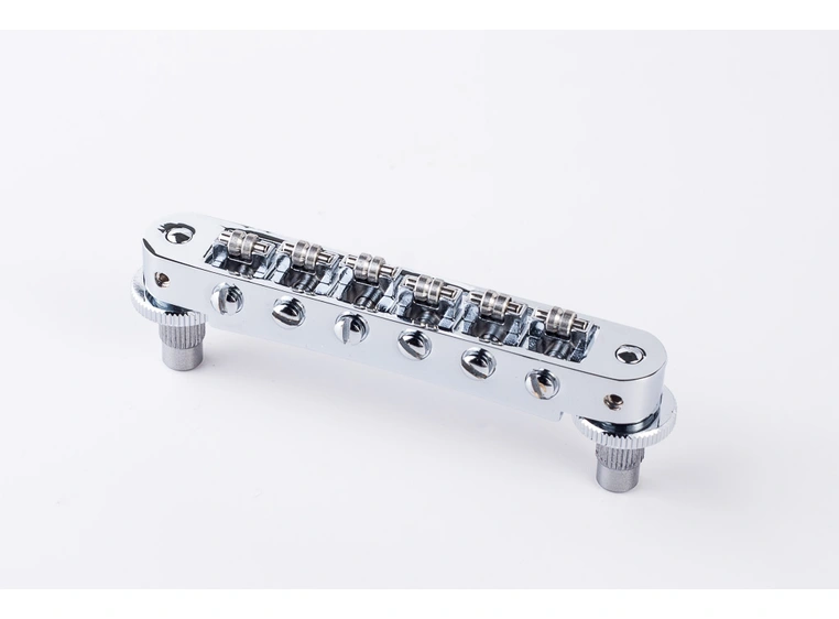 TonePros TP6R C - Standard Tune-O-Matic Bridge with Roller Saddles - Chrome 