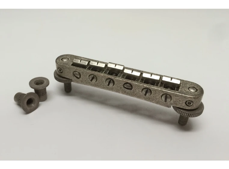 TonePros TP6 AS - Standard Tune-O-Matic Bridge (Small Posts) - Antique Silver 