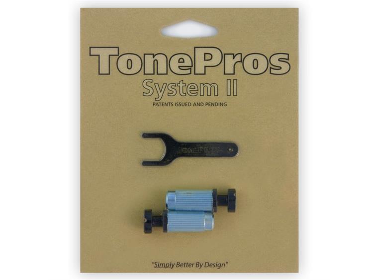 TonePros VM1 B - Metric Steel Locking Studs (Vintage Series) - Black