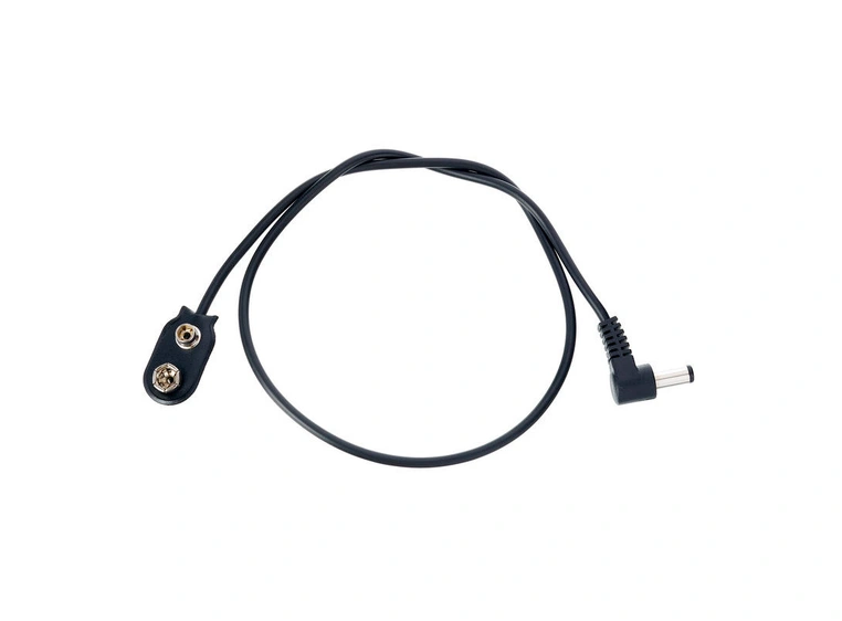 Voodoo Lab 2.1mm right-angle to battery snap 18” 