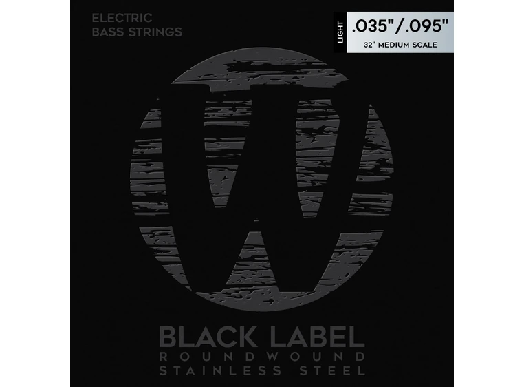 Warwick Black Label Bass String Set (035-095) S.Steel, 4-Str Light Med Scale 