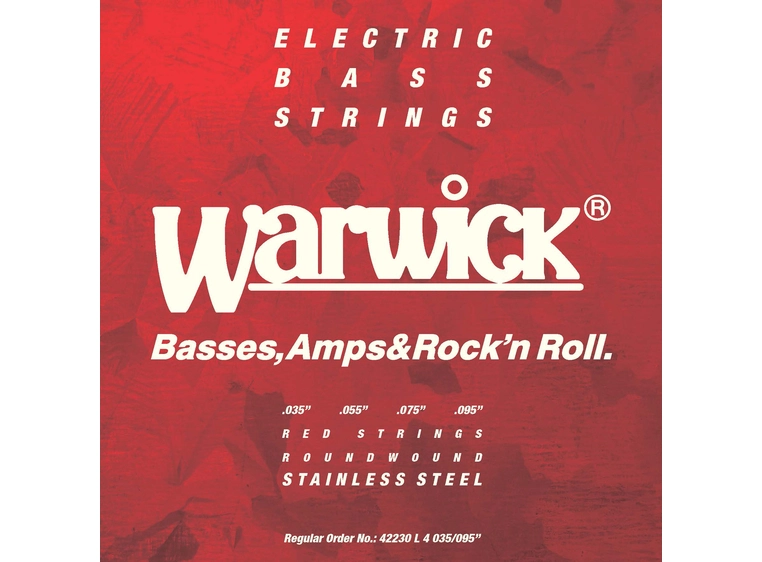 Warwick Red Strings Bass String Set (035-095) Stainless Steel - 4-String Lt 