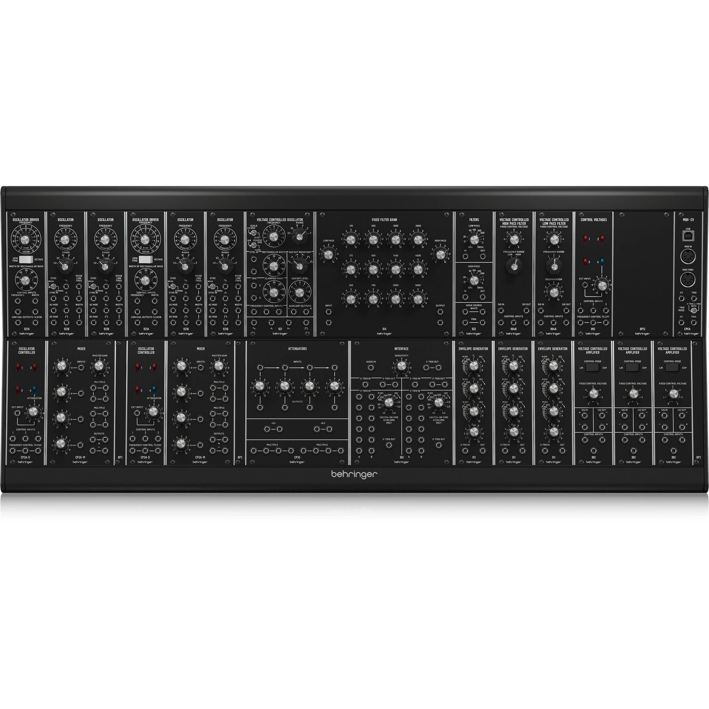 SYSTEM 35 Komplett Modulær Synthesizer med 25 Moduler