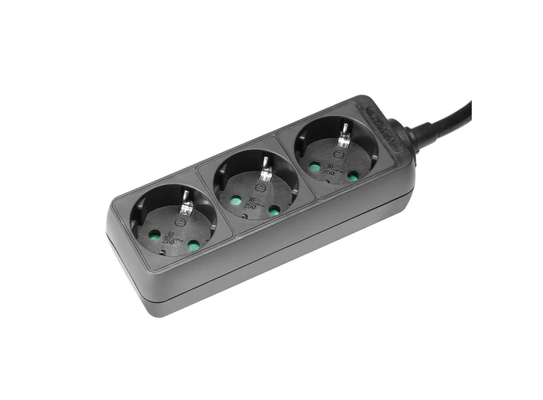 Adam Hall Accessories 8747 X 3 M5 3 Outlet Power Strip 5m cable length 
