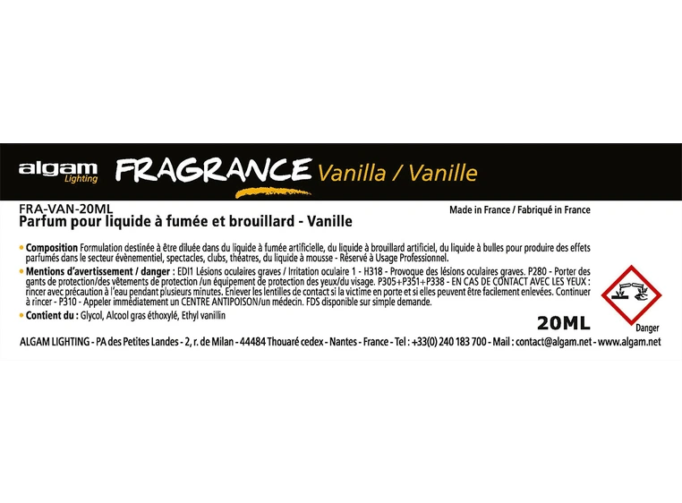 Algam Lighting 20 ML mist fragr vanilla FRA-VAN-20ML 