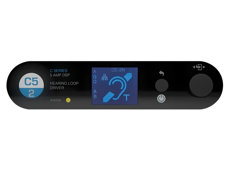 Ampetronic C5-2 Teleslynge forsterker 5A output, 2 kanaler 