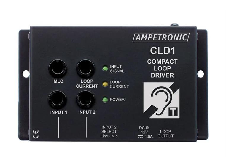 Ampetronic CLD1-CX Forsterker Teleslynge 2,4A, med loop, ikke mic