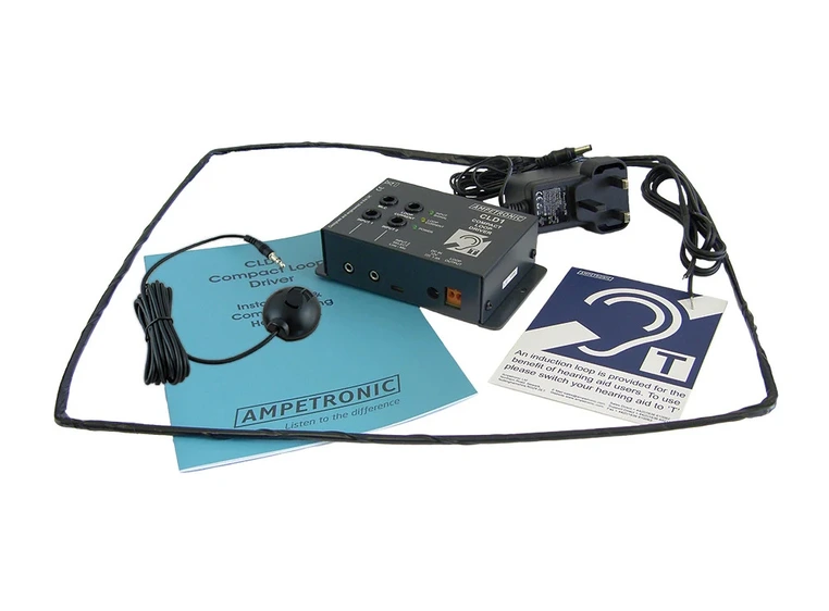 Ampetronic CLD1-CX Forsterker Teleslynge 2,4A, med loop, ikke mic 