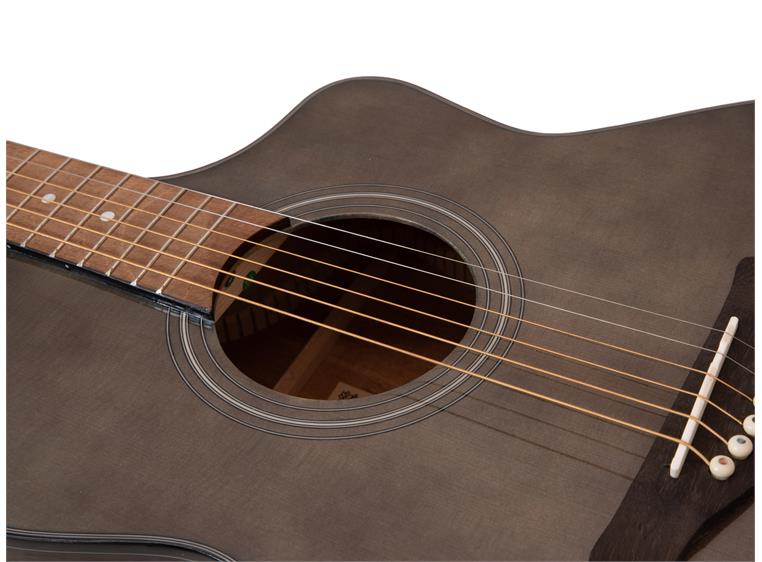 DIMAVERY STW-50 Western Guitar,brown