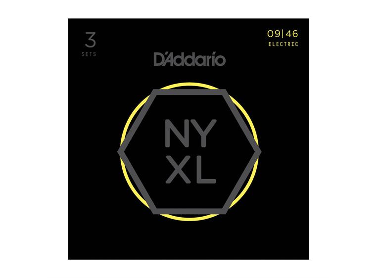 D'Addario NYXL0946-3P Strengesett (009-046) 3-pack