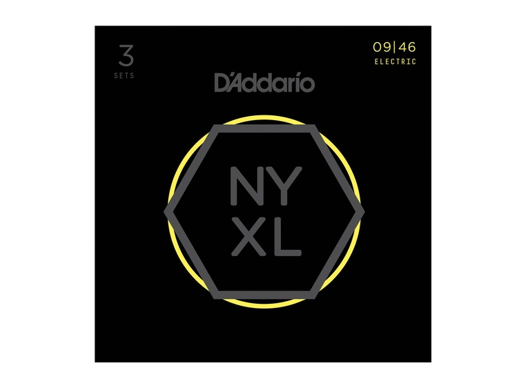 D'Addario NYXL0946-3P Strengesett (009-046) 3-pack 