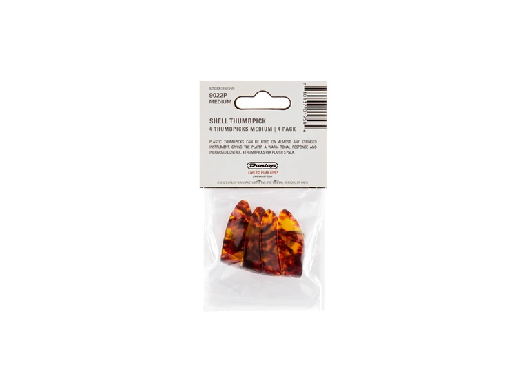 Dunlop 9022P Shell T/PK Medium Tommelplekter 4-pakning 