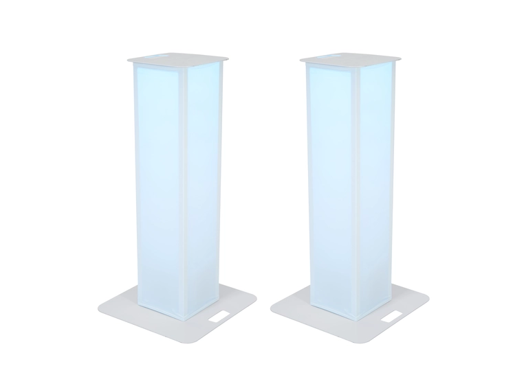 EUROLITE 2x Stage Stand 150cm inkl. trekk og bag, hvit 