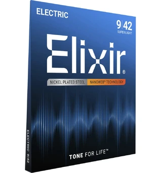 Elixir Nanoweb el-gitar 6str. (009-042) Super Light 12002