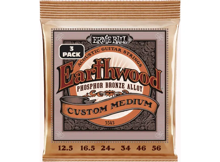 Ernie Ball EB-3543 PSB Custom Medium (0125-056) 3-pakning 