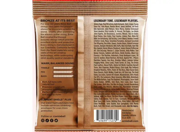 Ernie Ball EB-3543 PSB Custom Medium (0125-056) 3-pakning 