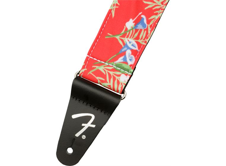 Fender 2" Hawaiian Strap, Red Floral