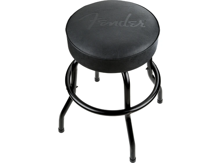 Fender Embossed Black Logo Barstool Black/Black, 24" 
