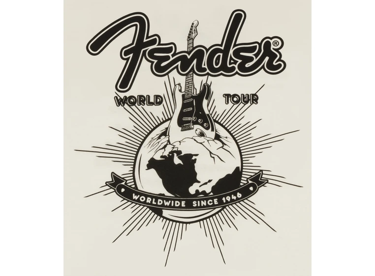 Fender World Tour T-Shirt Vintage White, XXL 