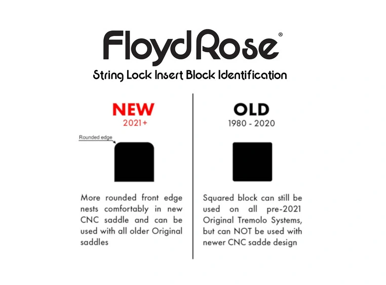 Floyd Rose KTS Titanium String Lock Insert Blocks, 6 pcs. (FROTISLI21) 