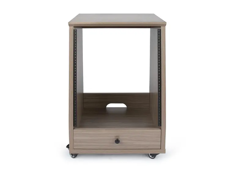 Gator Frameworks GFW-ELITESTUDIORK12-GRY Elite LED Angled Studio Rack - 12U GRY 