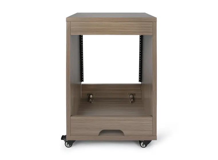 Gator Frameworks GFW-ELITESTUDIORK12-GRY Elite LED Angled Studio Rack - 12U GRY 