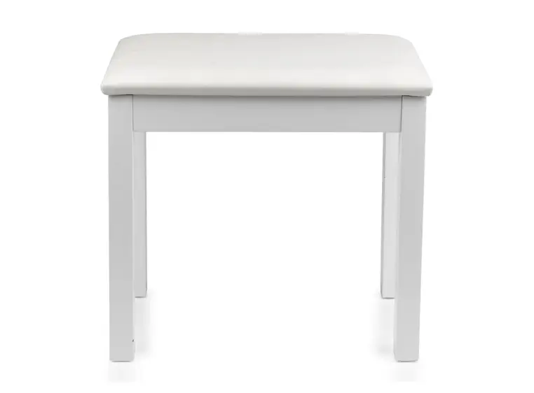 Gator Frameworks GFW-KEYBENCH-WDWH Traditional Wooden Piano Bench in White 