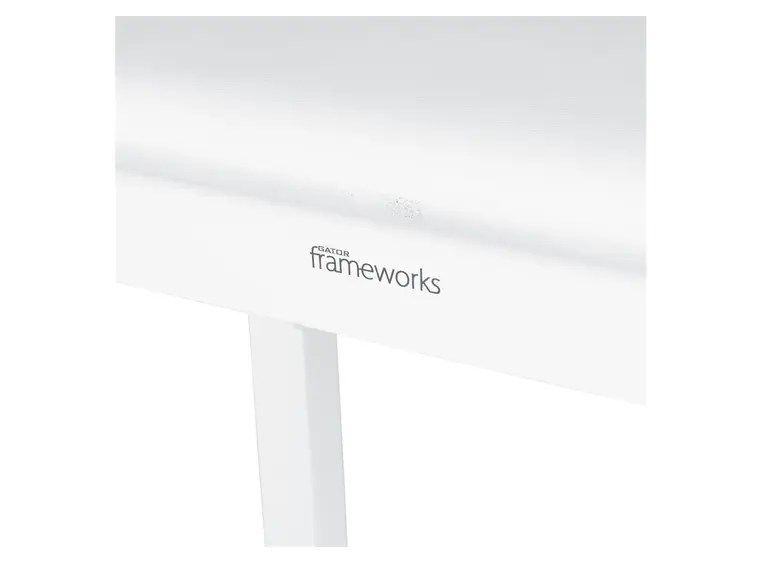 Gator Frameworks GFW-KEYBENCH-WDWH Traditional Wooden Piano Bench in White 