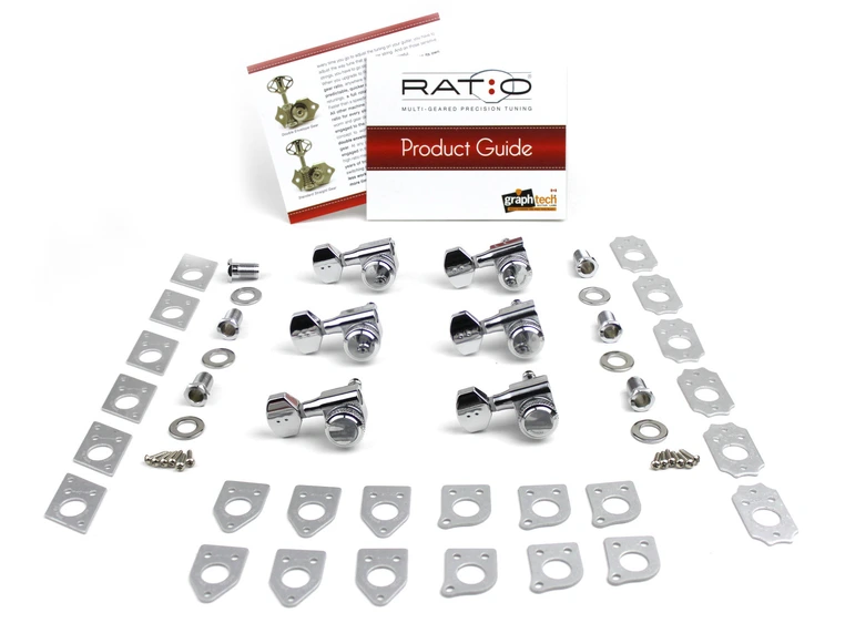 Graph Tech PRL-8721-LC0 Ratio Electric Locking Machine Heads LH, (Right) Chrome 